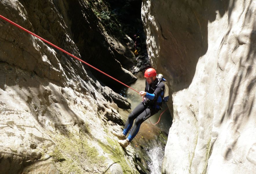 Canyoning - Canyon de la Salentse - Les gorges à Farinet - Via ferrata